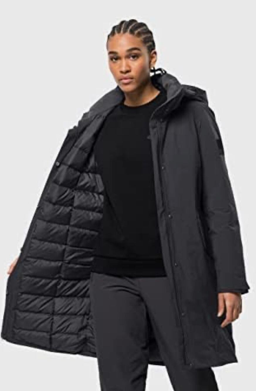JACK WOLFSKIN Cold Bay Women's 700 Down Puffer Parka Jacket Taupe Women's M